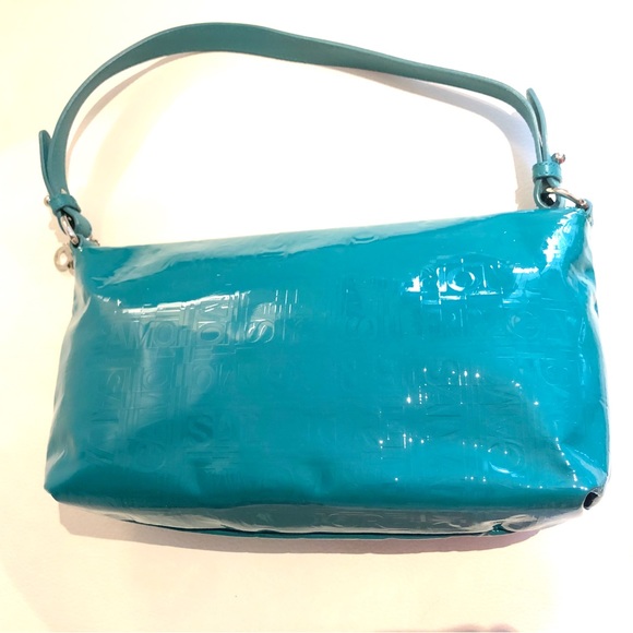 ❌ SOLD Authentic Embossed Patent Leather Hand Bag - Picture 2 of 11